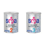 SMA Advanced Follow-on Milk 6 mth+, 800g & Advanced Growing Up Milk 1-3yr, 800g