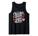 Chocolate Hearts Sweet Love Valentine’s Day Tank Top