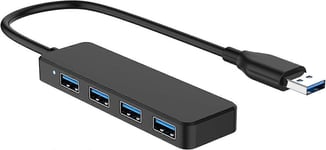 USB 3.0 -keskitin Multi USB 4 -portti 3.0 5Gbps Kannettava Multi Data Hub -sovitin 30 mm:n kaapelilla Yhteensopiva Macbook-/Mac Pro-/Mini-/iMac-/Surface Pro-/XPS-/Notebo-tietokoneiden kanssa