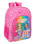 RAINBOW HIGH SHINE - Sac à dos scolaire pour enfant, sac à dos pour enfant, adaptable au chariot, idéal pour les enfants d'âge scolaire, confortable et polyvalent, qualité et résistance, 33 x 14 x 42