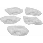 vhbw Lot de 5 Lingettes (couverture en tissu éponge) pour Kärcher DE 4002, SC 1 Floor Kit, SC 1 Premium Floor Kit, SC 1.030 B balai vapeur