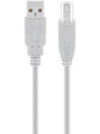 USB 2.0 Hi-Speed cable Harmaa