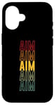 Coque pour iPhone 16 Objectif arc-en-ciel