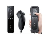 Manette Contrôleur Wiimote Nunchuk Housse Pour Wii Noir