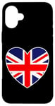 iPhone 16 Plus I Heart United Kingdom - Fun English, Scottish, Welsh, Irish Case