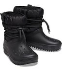 Crocs Women's Classic Neo Puff Luxe W Boots, Black, 4 UK