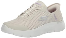 Skechers Femme Go Walk Flex Hands Free Slip-ins-Grand Entry Basket, Ecru, 39 EU Large