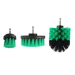 Green 3pcs brush Brosse à récurer électrique avec perceuse, ensemble d'accessoires de rêve, brosse à récurer pour livres, douches, baignoires, tapis à coulis , 3 pièces