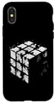 Coque pour iPhone X/XS Illustration de journal Magic Cube – Vintage Cube Lover