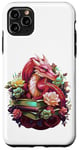 iPhone 11 Pro Max Bookish Dragons & Books & Dragons Reading a Book Dragon Red Case