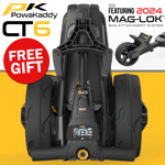 POWAKADDY 2024 CT6 BLACK EXTENDED LITHIUM ELECTRIC TROLLEY +FREE GPS HOLDER