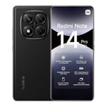 Xiaomi Smartphone Redmi Note 14 Pro 5G,8+256GB,Noir,Caméra IA prograde 200MP,IP68,Charge Turbo 45W avec Batterie 5110mAh,fonctionnalités IA (Chargeur Non Inclus,Version Française+2Ans de Garantie)