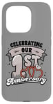 iPhone 15 Pro 1st Wedding Anniversary Celebrating 1 Year Matching Gift Case