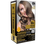 Thader TH Pharma Kit coloration sans ammoniaque pour une odeur agréable avec Liquid Gold, Couleur 8.32 Blond Clair Beige