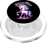 Cute Girl's Magical Unicorn Power PopSockets PopGrip for MagSafe