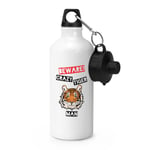 Beware Crazy Tiger Man Sports Drinks Bottle Camping Flask - Funny Animal