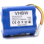 Batterie compatible avec Neato xv Essential, Signature Pro, XV-11, XV-12, XV-15, XV-21, XV-25, XV-14 aspirateur (3000mAh, 7,2V, NiMH) - Vhbw