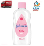 JOHNSON'S Baby Oil 100 ml, Leaves Skin Soft and Smooth for Delicate Skin UK Fast