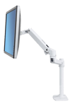 Ergotron LX Desk Monitor Arm, Tall Pole (white)