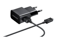 Samsung Eta-U90ebe - Strømadapter - 2 A (Usb) - På Kabel: Micro-Usb - Svart - For Galaxy Ace 3, Core, Mega, Note 10, Note 8.0, S4, Tab 3, Xcover, Y Duos  Gt-C3520, E1270