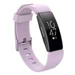 Fitbit Inspire / Inspire HR klockband av silikon - Storlek L / Ljuslila