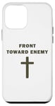 iPhone 12 mini Front Toward Enemy – Christian Faith Military Cross of Jesus Case