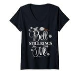 Womens The Polar Express The Bell Still Rings V-Neck T-Shirt