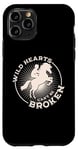 Coque pour iPhone 11 Pro Wild Hearts Can't Be Broken Horse Rider Dressage équestre