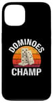 iPhone 13 Dominoes Funny Board Game Lover Lucky Domino Player Vintage Case