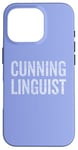 Coque pour iPhone 16 Pro Costume d'Halloween rusé de dernière minute pour linguiste