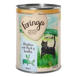 6 x 400 g Feringa Country Style -kissanruokaa kokeiluhintaan! - kana, seiti, sika