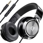 ARTIX® Casque Audio Filaire avec Micro, Premium Pliable Casque Réduction de Bruit Active, Contrôle du Volume pour PC, Téléphone Portable et Tablette, Son Stéréo, Fil Aux Jack 3.5 mm CL750