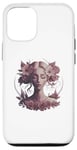 Coque pour iPhone 12/12 Pro Sculpture Femme Femmes Autonomisation Fleurs