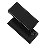 DUX DUCIS Skin Pro Faux Leather Flip Case for Samsung Galaxy S24 FE - Black