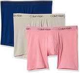 Calvin Klein Men's Microfiber Stretch Multipack Boxer Briefs - - XL