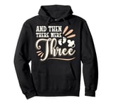 And Then There Were Three Pregnancy Announcement Pullover Hoodie