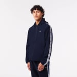 Veste courte de survêtement homme Lacoste en polyester recyclé Taille 58 - XL Bleu Nuit