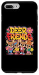 Coque pour iPhone 7 Plus/8 Plus Design Deer Friends Kids – Animaux adorables