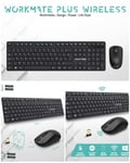 Pack Premium Clavier sans fil + SOURIS sans fil PC optique Wireless Desktop ADVANCE DONGLE récepteur USB