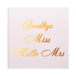 Naler Guest Book Hardbacked Pink and Rose Gold Foiled Advice Book for The Bride to Be - 60 Page - Team Bride