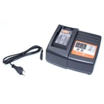 Chargeur compatible avec Makita BHP451Z, BHP452, BHP452HW, BHP452RFE, BHP452SHE, BHP452Z, BHP453, BHP453RHE batteries Li-ion d'outils - Vhbw