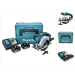 Makita DSS 610 RGJ scie circulaire sans fil 18 V 165 mm + 2x batterie 6,0 Ah + chargeur + Makpac