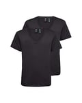 G-STAR RAW Base Heather T-Shirt 2 Pack Homme, Noir (Solid Black D07203-2757-2019), XL