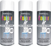 Brilliant White Primer Spray Paint, 3 X 400ML Color It Spray Paint For Metal, &