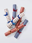 John Lewis Luxury Printed Christmas Crackers, Pack of 6, Multi