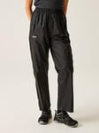 Regatta Womens Pack It Overtrousers-Black, Black, Size Xl, Women