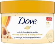 Dove Exfoliating Body Polish Scrub for Dry Skin with Crushed Almond & Mango Butt