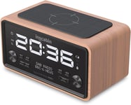 W20A Radio-Réveil Numérique Dab/Dab+ Fm Avec Chargement Sans Fil/Grand Écran, Haut-Parleur Bluetooth Portable Sans Fil, Beau Design Pour Chambre À Coucher, Cuisine, Bureau (Cer )