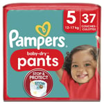 Couches-culottes Baby-dry Pants Taille 5 12kg-17kg Pampers - Le Paquet De 37 Couches