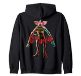 Stranger Things Demogorgon Pose S2 S4 Fan Memorabilia Zip Hoodie